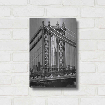 Luxe Metal Art 'Bridges of NYC I' by Jeff Pica, Metal Wall Art,12x16