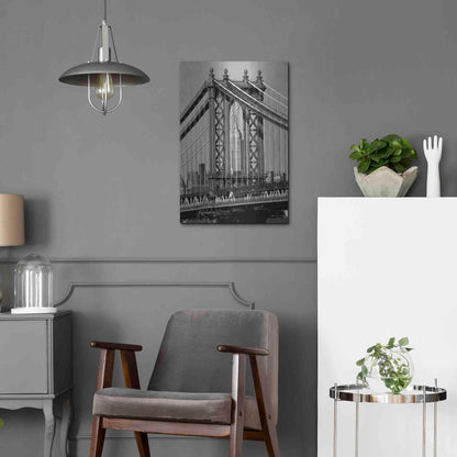 Luxe Metal Art 'Bridges of NYC I' by Jeff Pica, Metal Wall Art,16x24