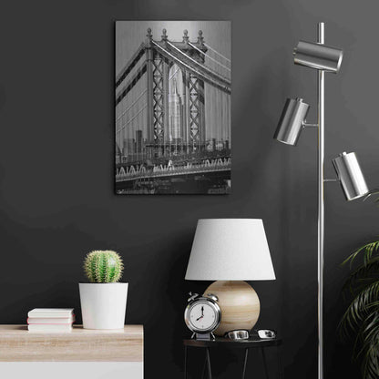 Luxe Metal Art 'Bridges of NYC I' by Jeff Pica, Metal Wall Art,16x24