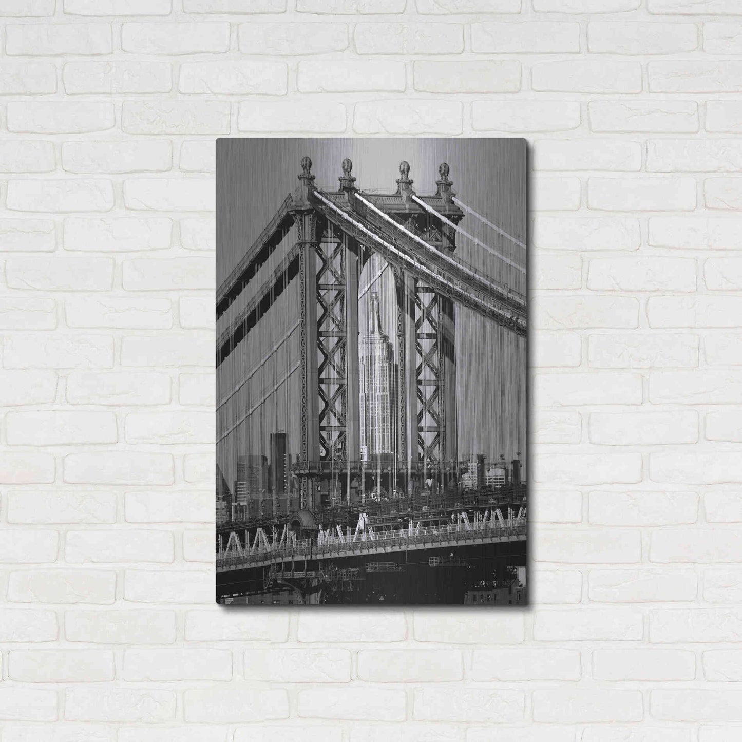 Luxe Metal Art 'Bridges of NYC I' by Jeff Pica, Metal Wall Art,24x36