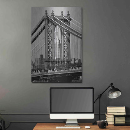 Luxe Metal Art 'Bridges of NYC I' by Jeff Pica, Metal Wall Art,24x36