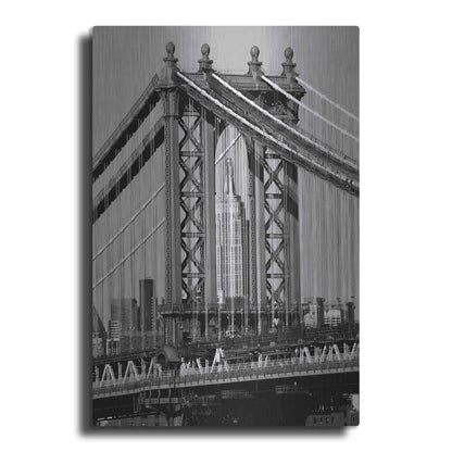 Luxe Metal Art 'Bridges of NYC I' by Jeff Pica, Metal Wall Art