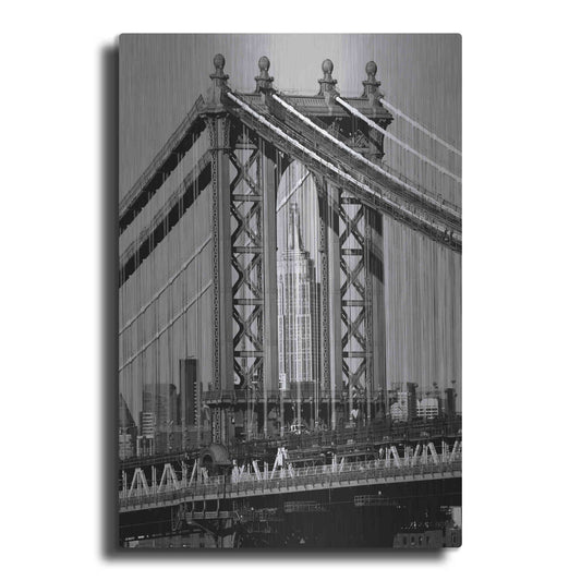 Luxe Metal Art 'Bridges of NYC I' by Jeff Pica, Metal Wall Art