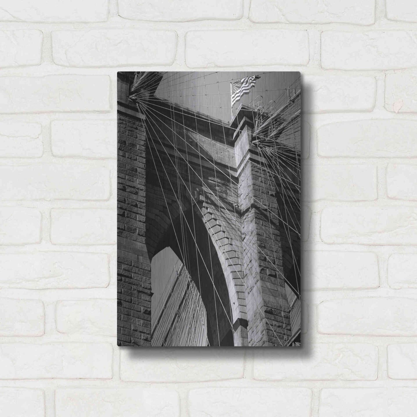 Luxe Metal Art 'Bridges of NYC III' by Jeff Pica, Metal Wall Art,12x16