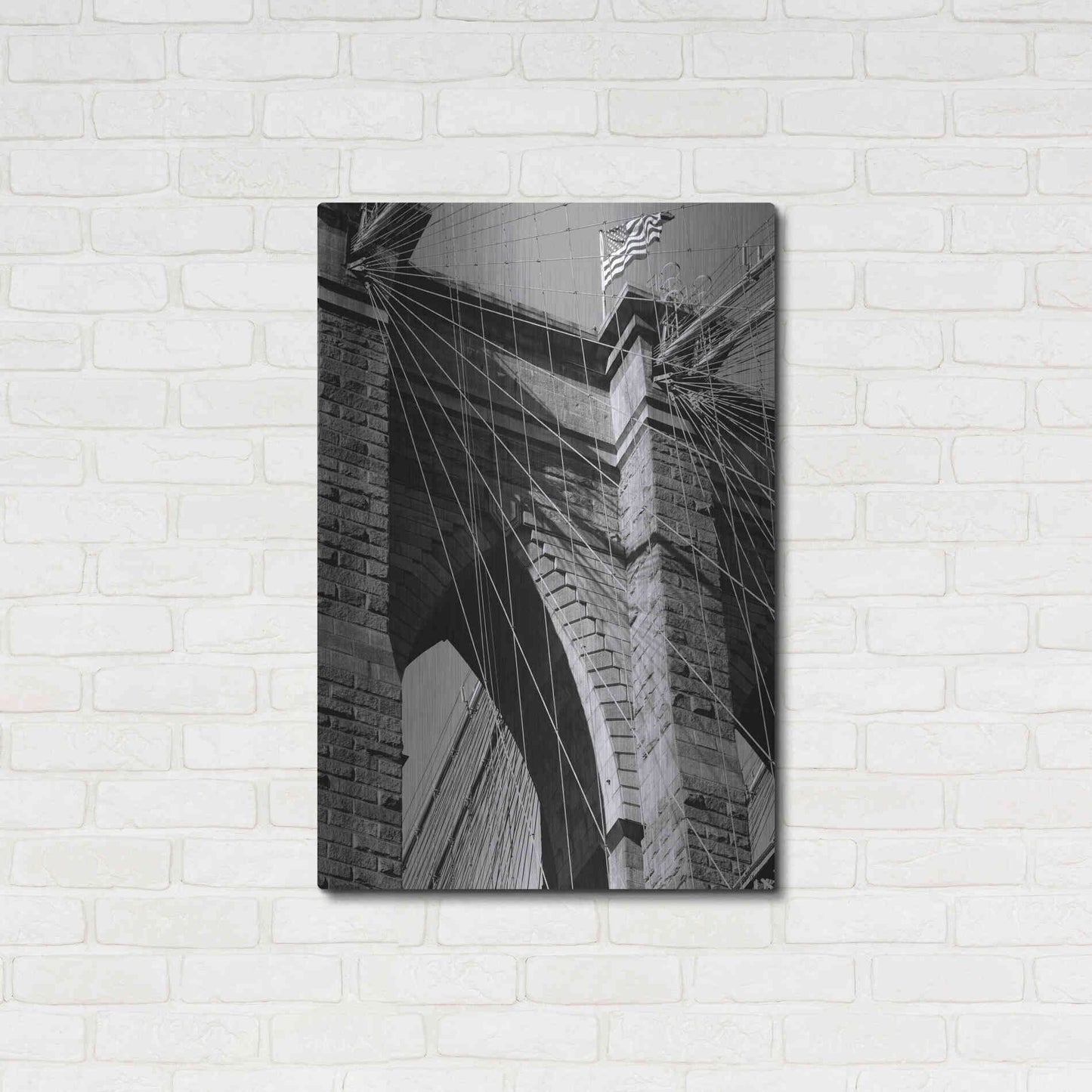 Luxe Metal Art 'Bridges of NYC III' by Jeff Pica, Metal Wall Art,24x36