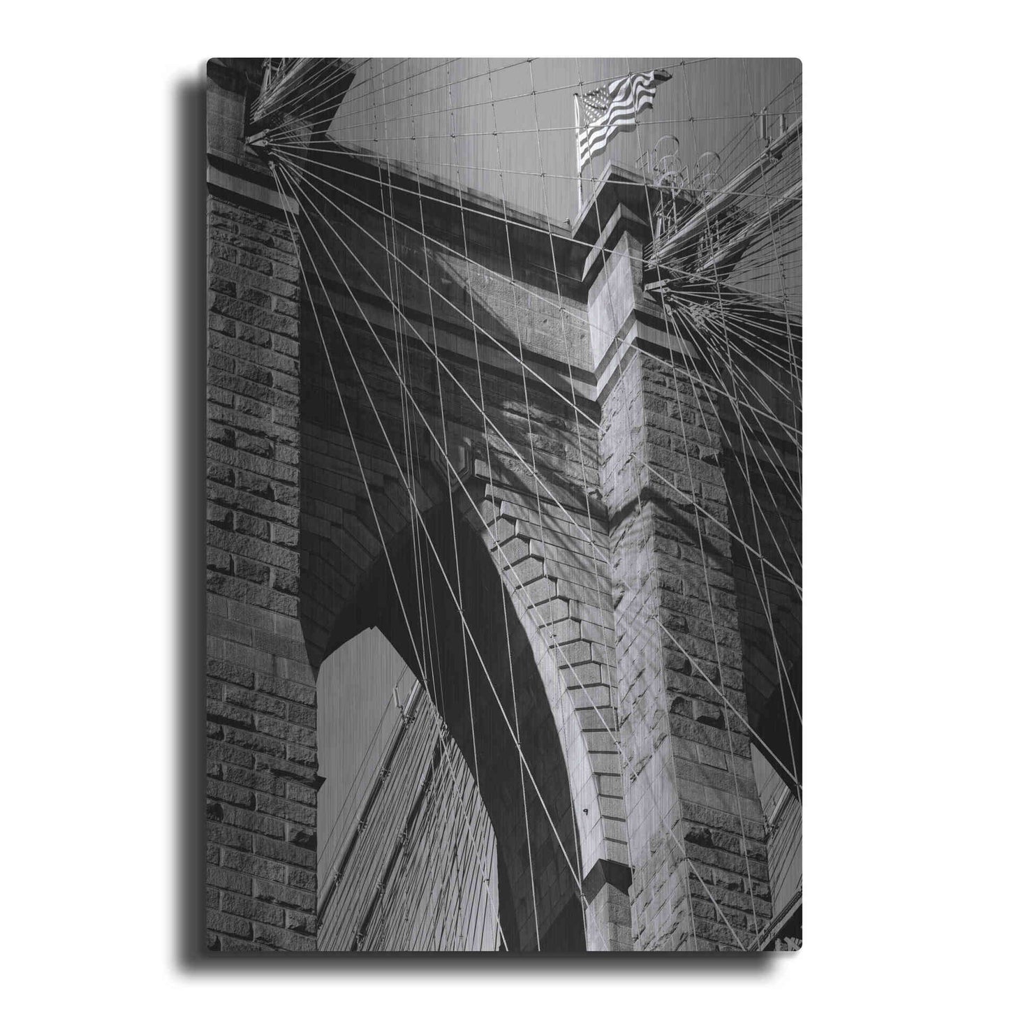 Luxe Metal Art 'Bridges of NYC III' by Jeff Pica, Metal Wall Art