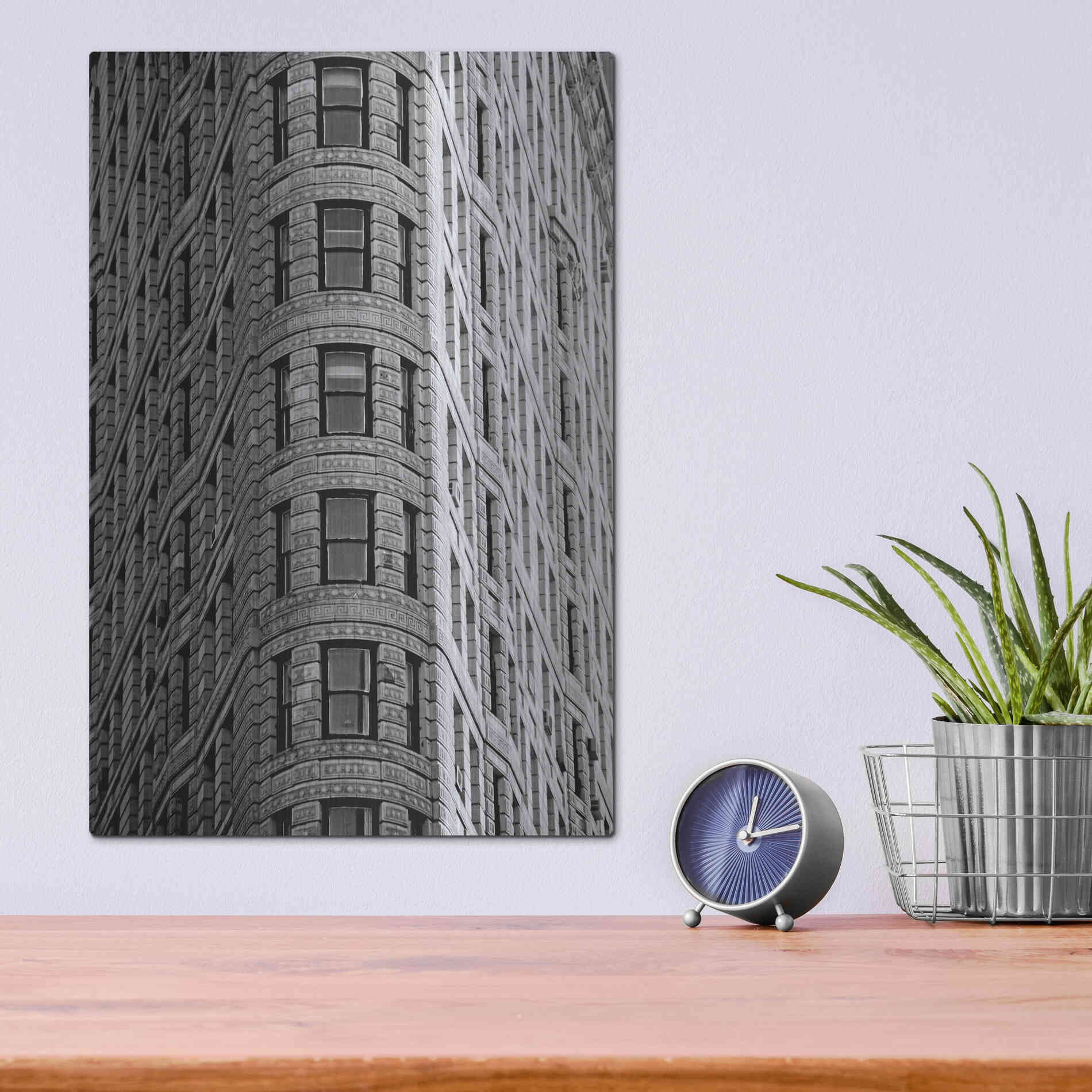 Luxe Metal Art 'Reflections of NYC I' by Jeff Pica, Metal Wall Art,12x16