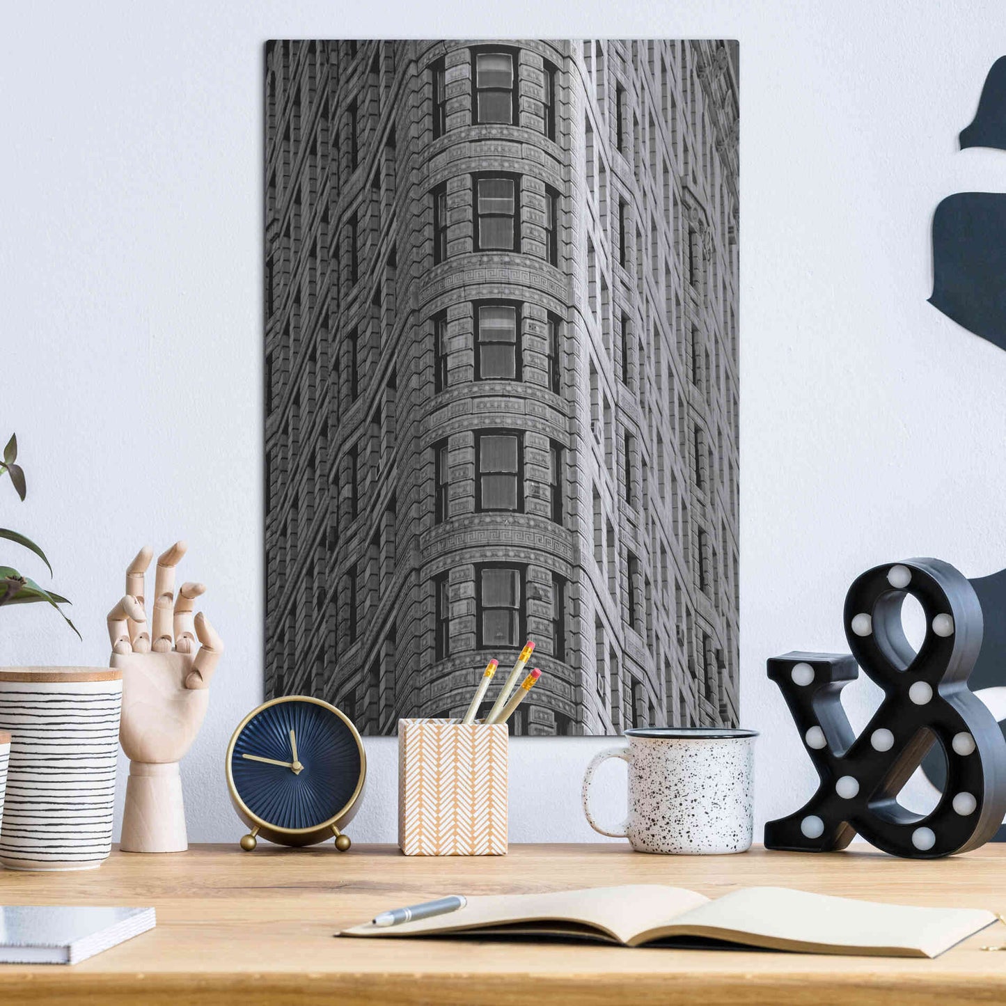 Luxe Metal Art 'Reflections of NYC I' by Jeff Pica, Metal Wall Art,12x16