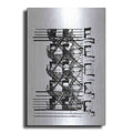 Luxe Metal Art 'NYC in Pure BandW XV' by Jeff Pica, Metal Wall Art