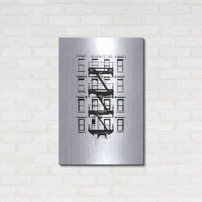 Luxe Metal Art 'NYC in Pure BandW XII' by Jeff Pica, Metal Wall Art,24x36