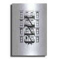 Luxe Metal Art 'NYC in Pure BandW XII' by Jeff Pica, Metal Wall Art