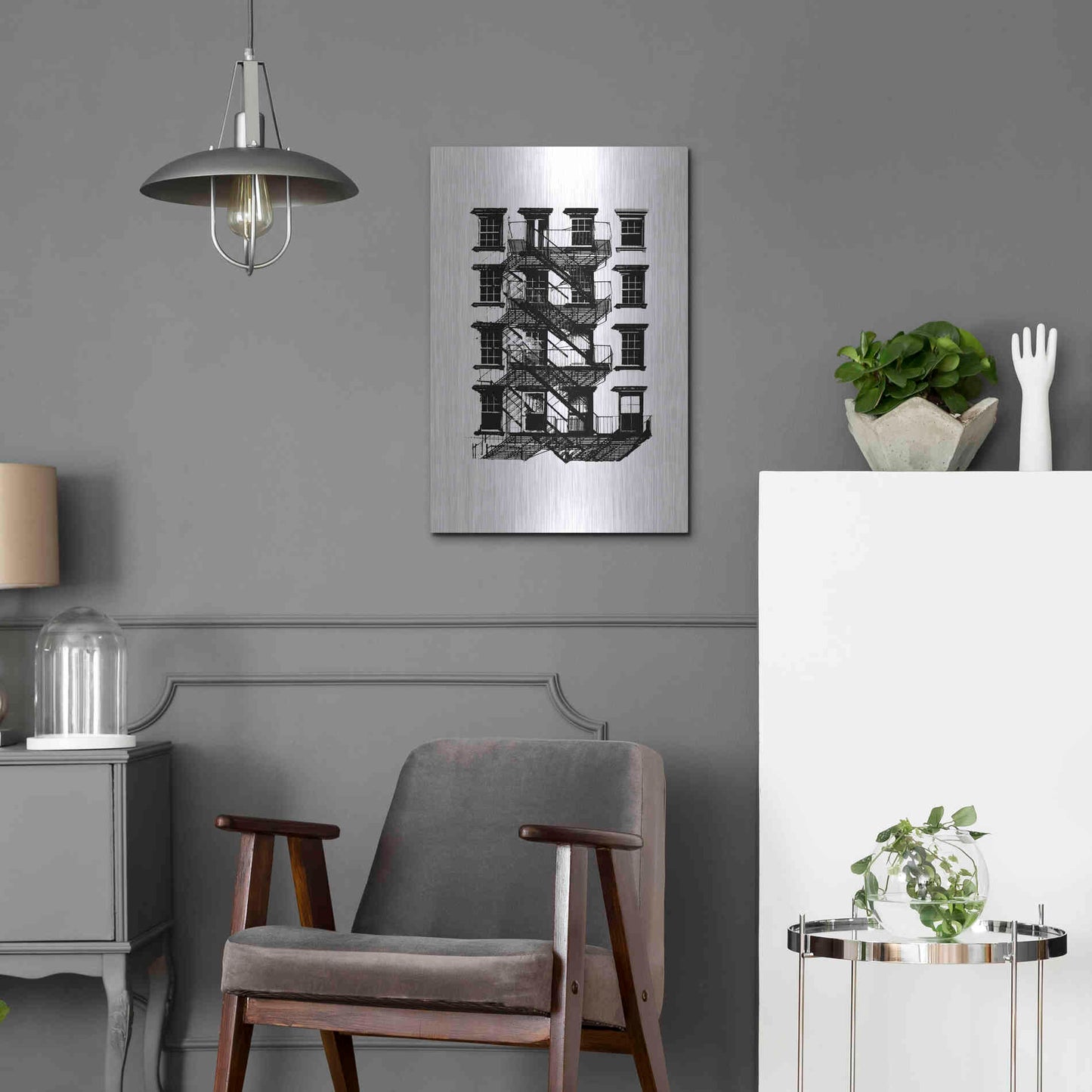 Luxe Metal Art 'NYC in Pure BandW IX' by Jeff Pica, Metal Wall Art,16x24