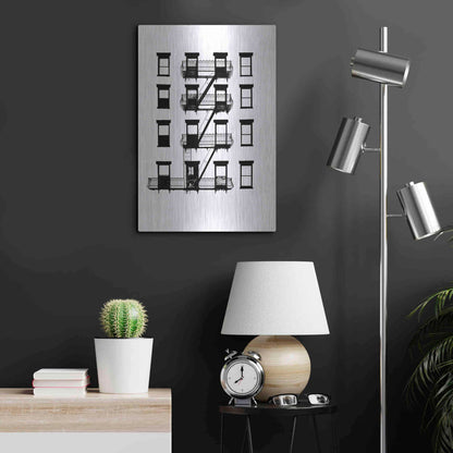 Luxe Metal Art 'NYC in Pure BandW VI' by Jeff Pica, Metal Wall Art,16x24