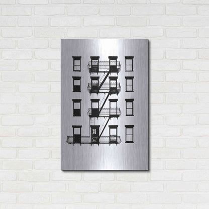 Luxe Metal Art 'NYC in Pure BandW VI' by Jeff Pica, Metal Wall Art,24x36