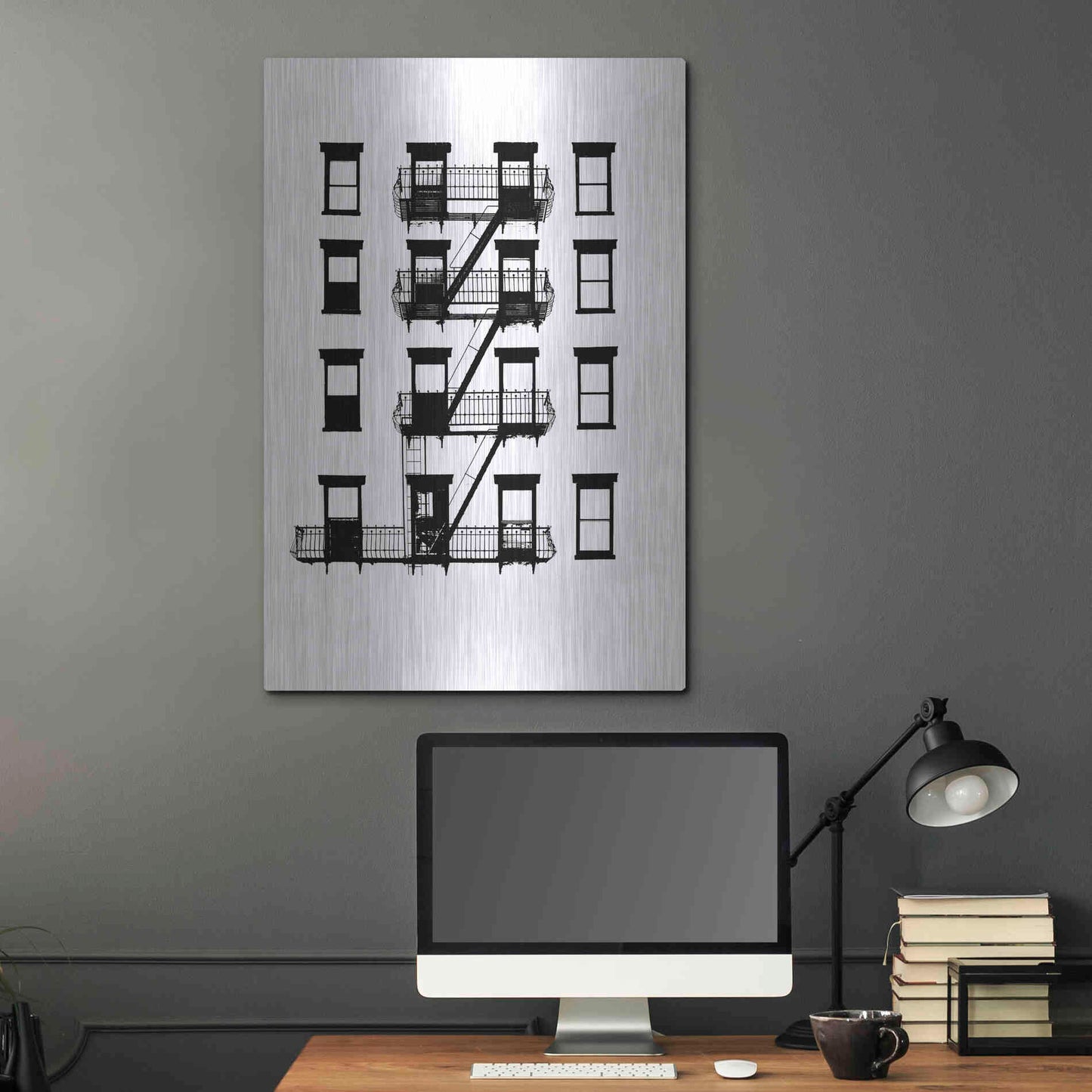 Luxe Metal Art 'NYC in Pure BandW VI' by Jeff Pica, Metal Wall Art,24x36