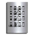 Luxe Metal Art 'NYC in Pure BandW VI' by Jeff Pica, Metal Wall Art