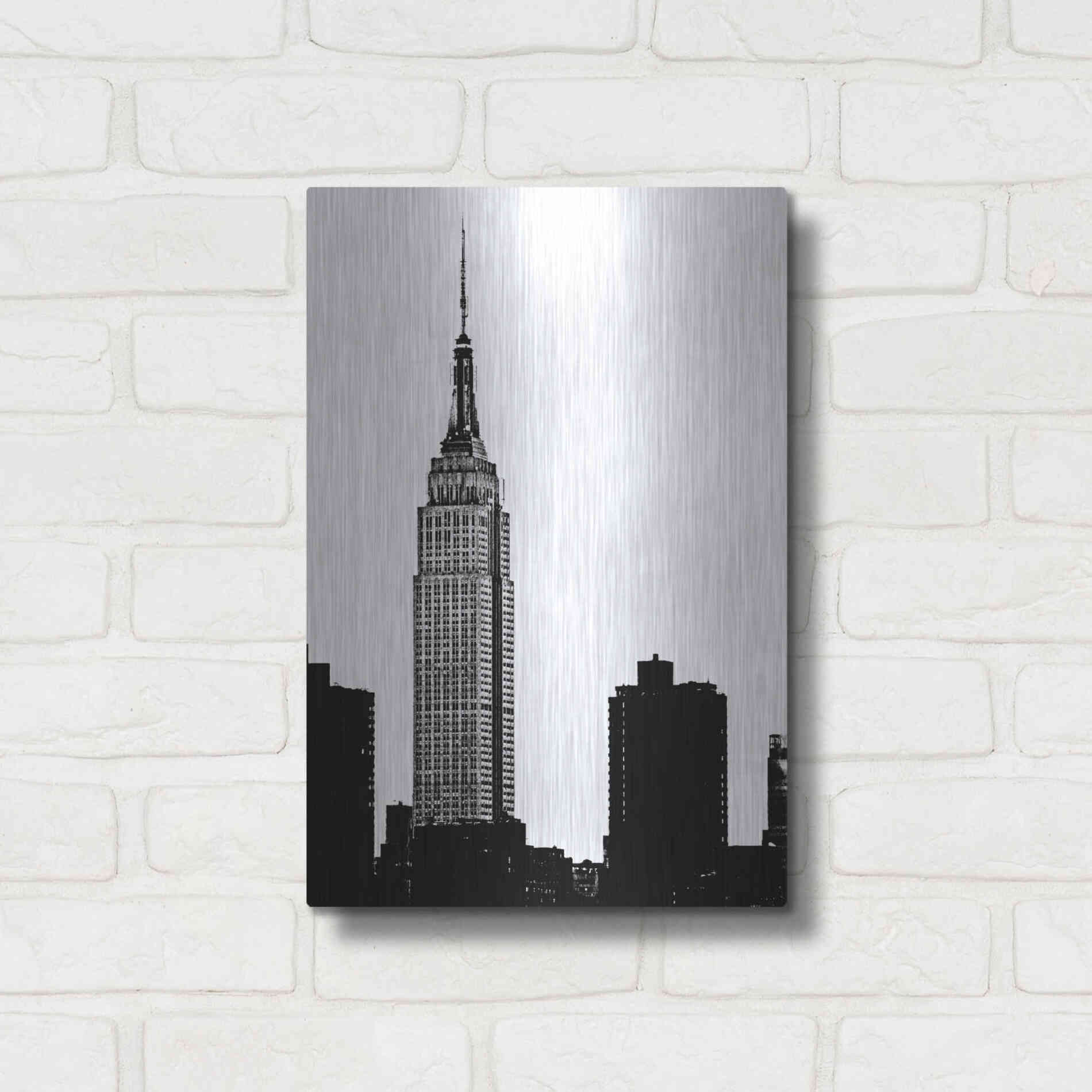 Luxe Metal Art 'NYC Skyline I' by Jeff Pica, Metal Wall Art,12x16