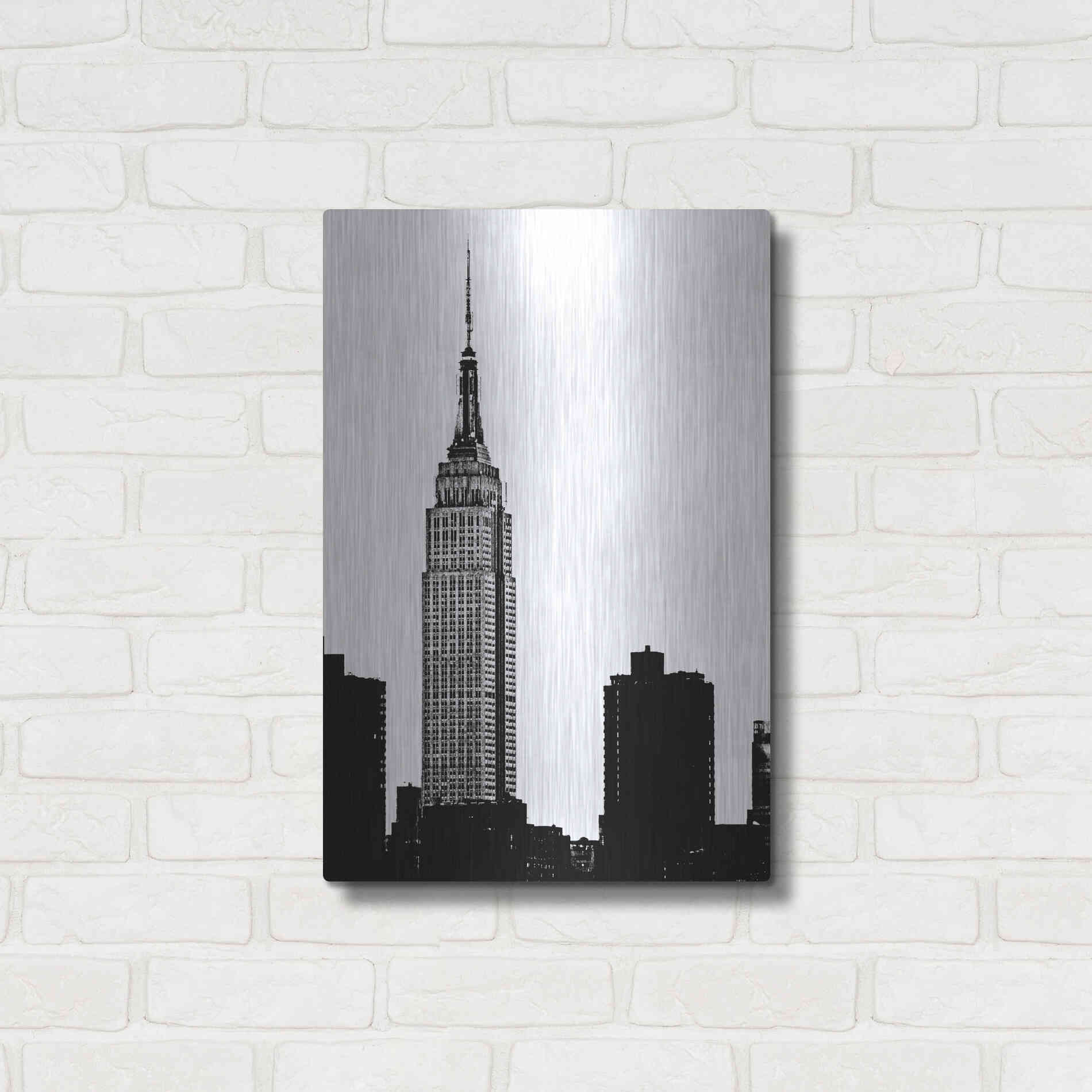 Luxe Metal Art 'NYC Skyline I' by Jeff Pica, Metal Wall Art,16x24