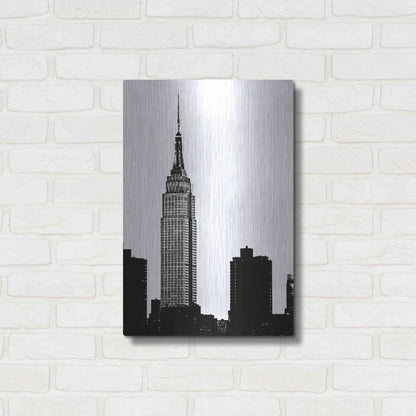 Luxe Metal Art 'NYC Skyline I' by Jeff Pica, Metal Wall Art,16x24