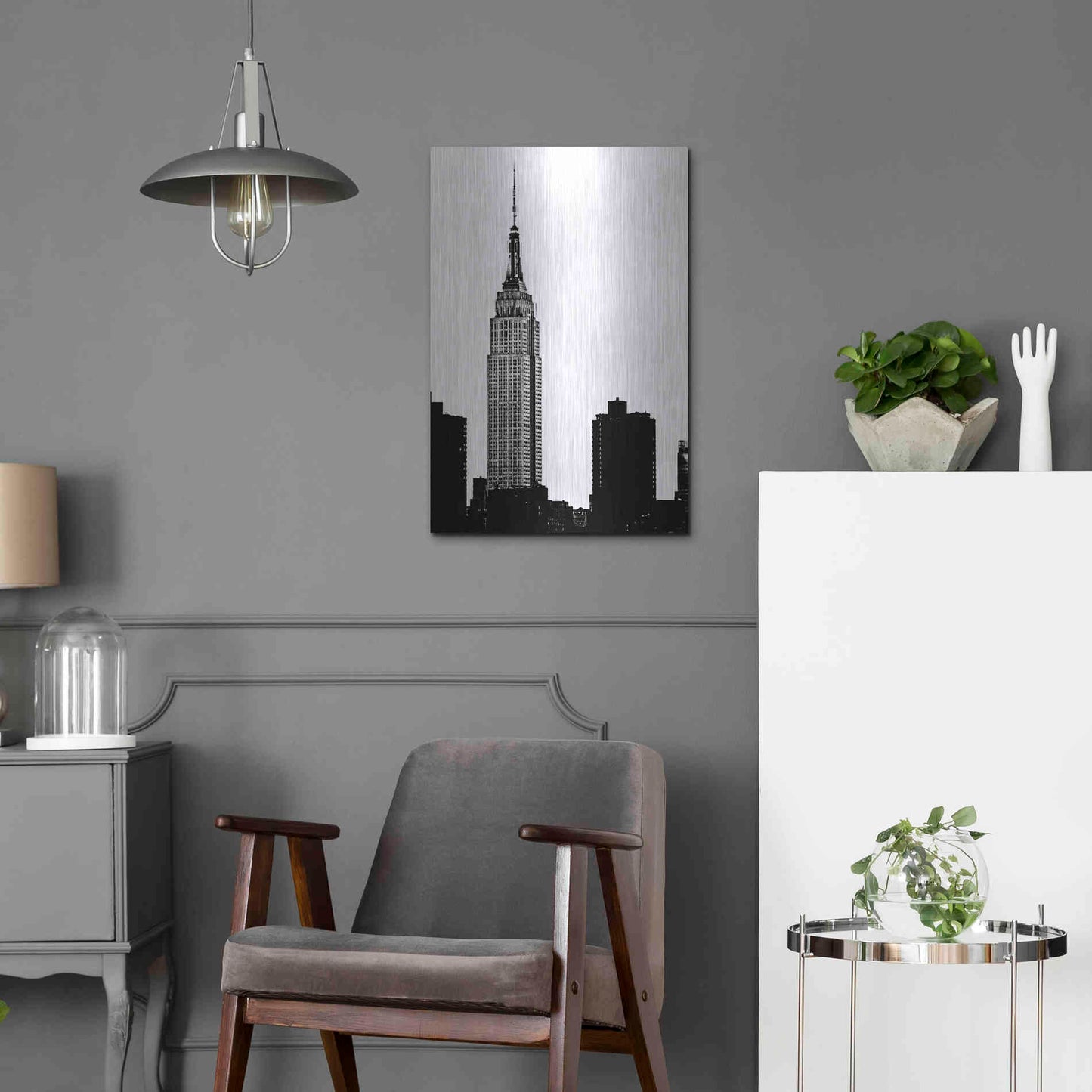 Luxe Metal Art 'NYC Skyline I' by Jeff Pica, Metal Wall Art,16x24