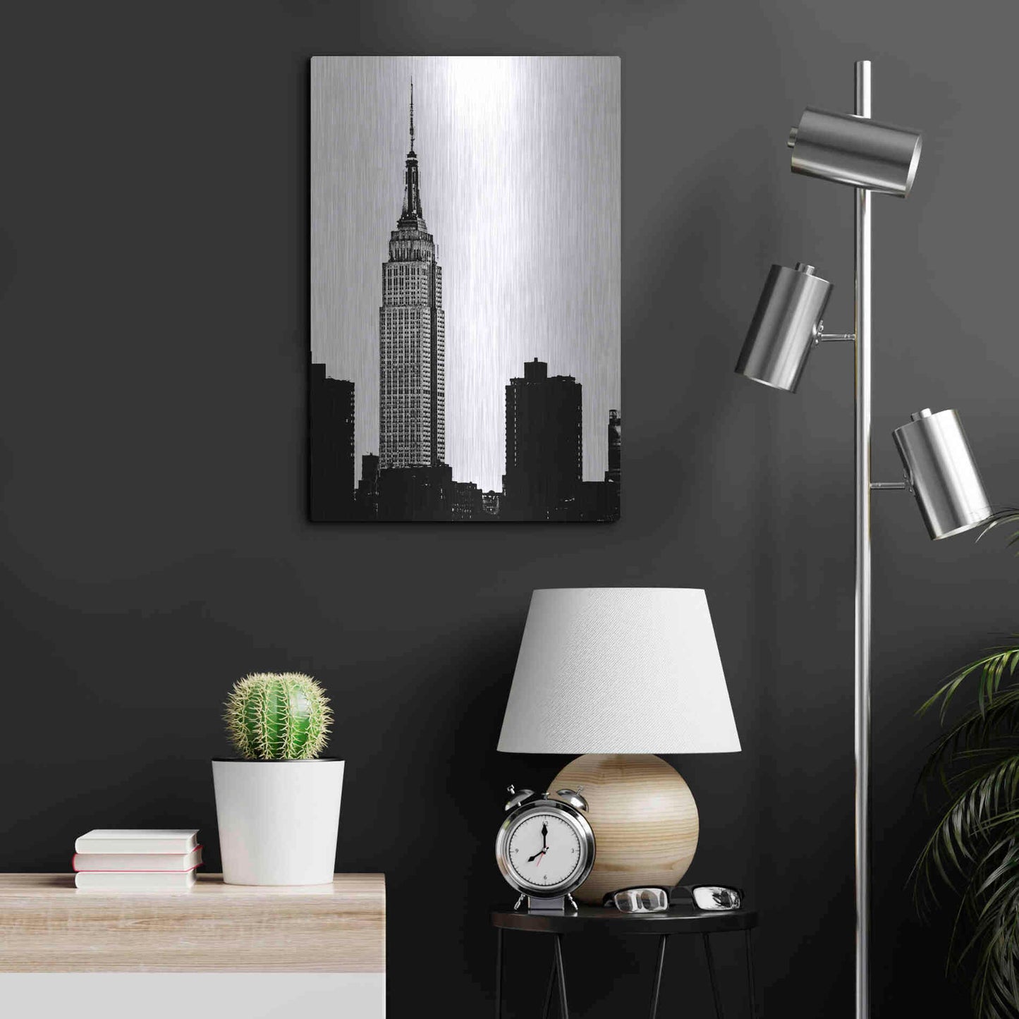 Luxe Metal Art 'NYC Skyline I' by Jeff Pica, Metal Wall Art,16x24