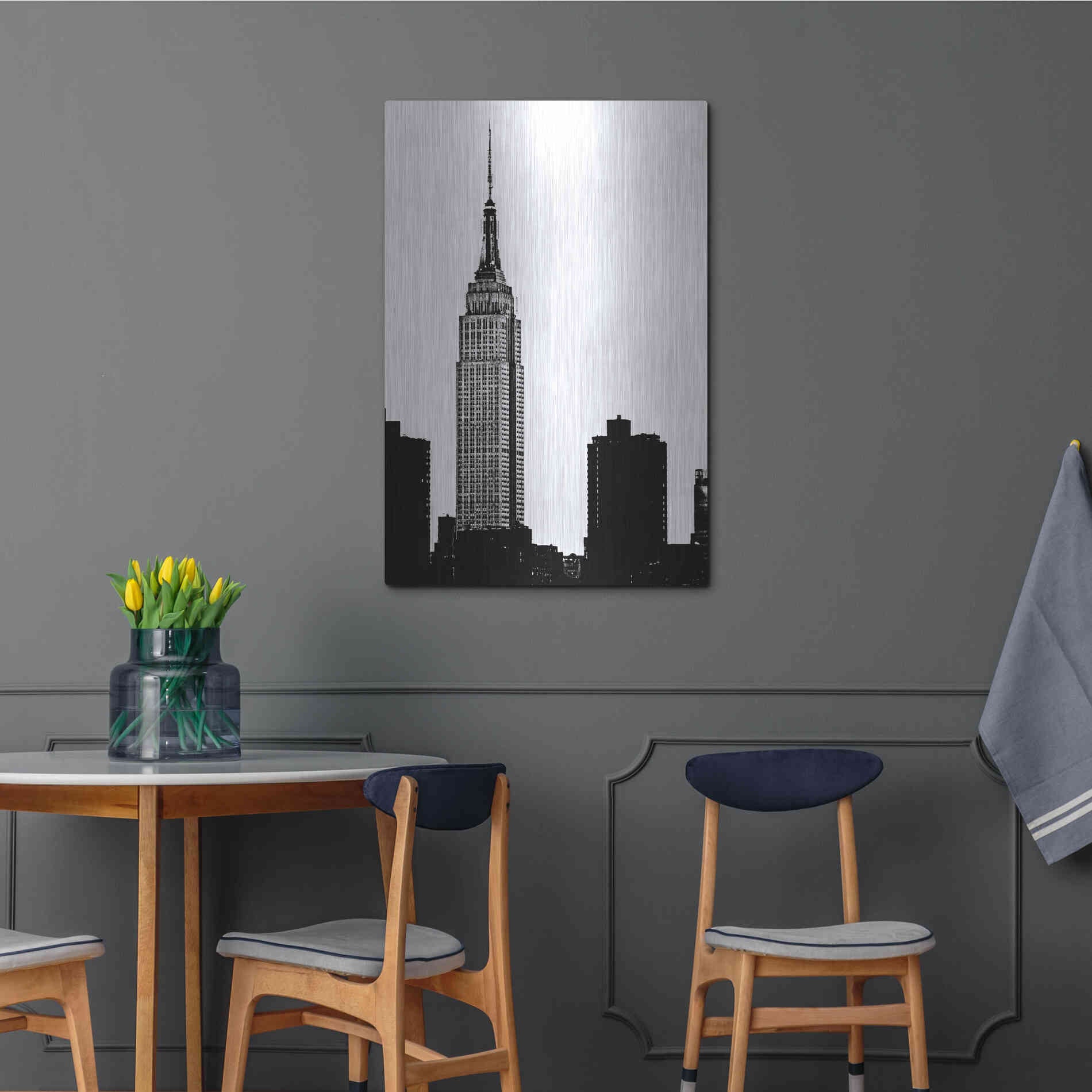 Luxe Metal Art 'NYC Skyline I' by Jeff Pica, Metal Wall Art,24x36