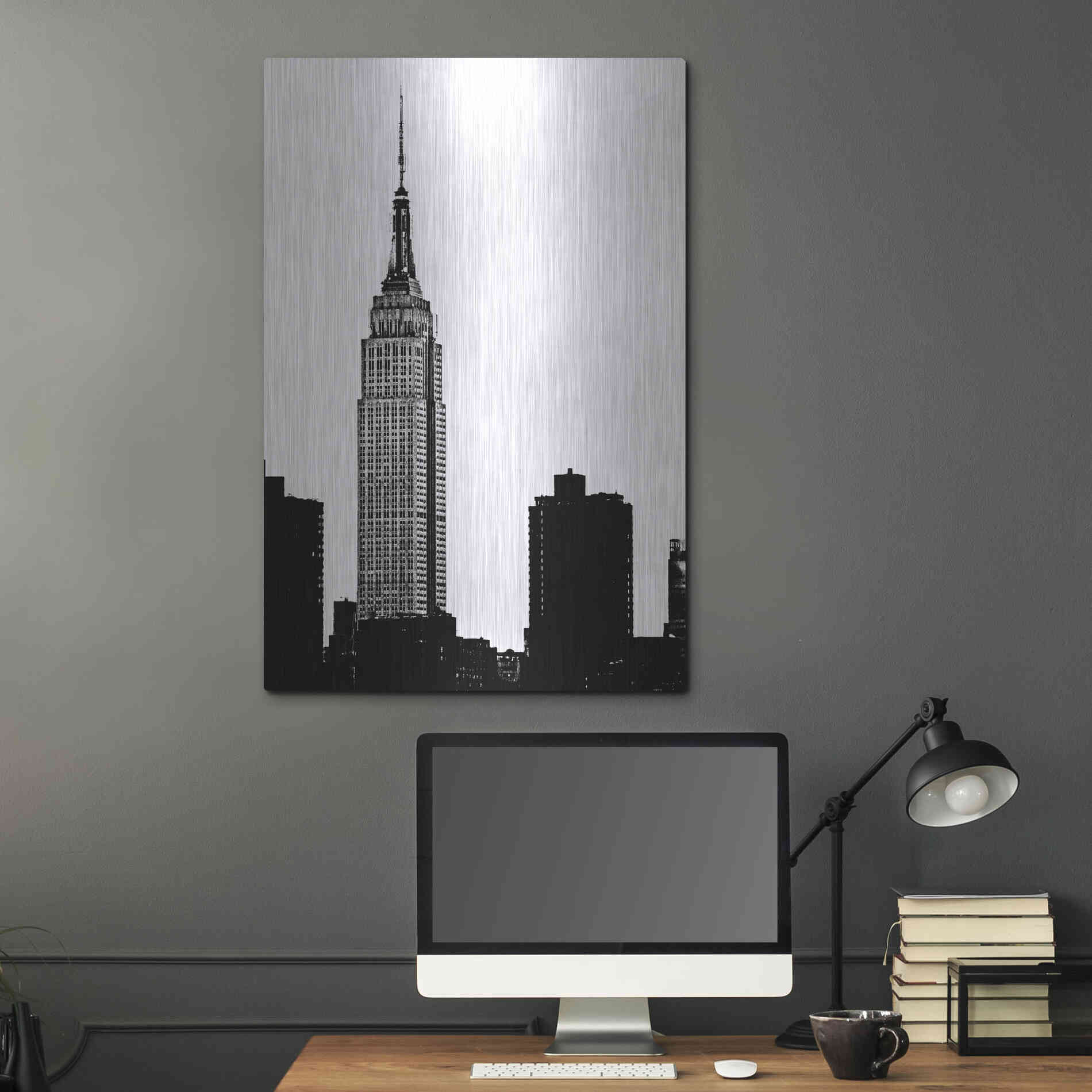 Luxe Metal Art 'NYC Skyline I' by Jeff Pica, Metal Wall Art,24x36