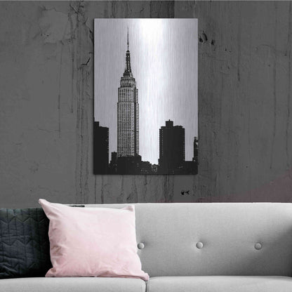 Luxe Metal Art 'NYC Skyline I' by Jeff Pica, Metal Wall Art,24x36