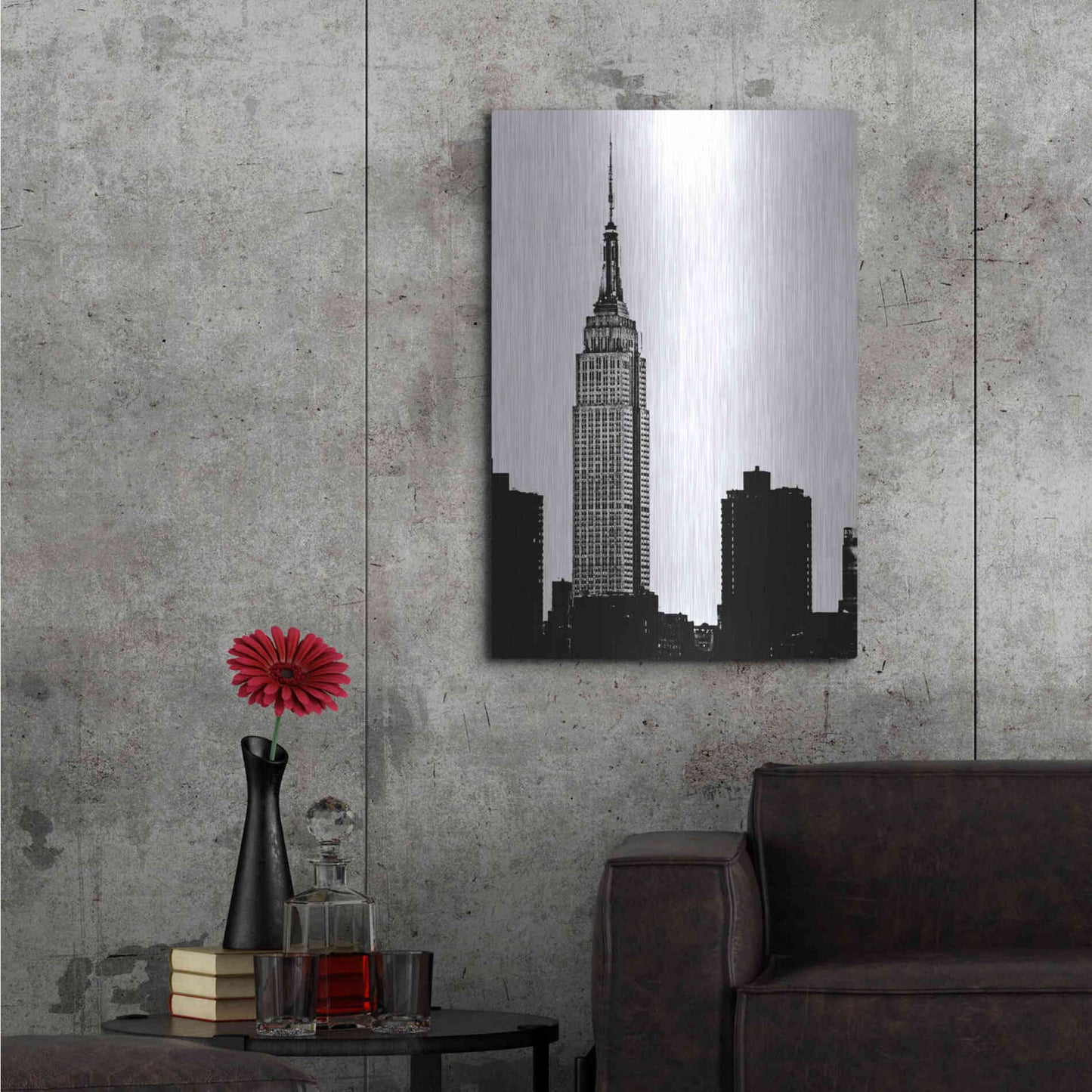 Luxe Metal Art 'NYC Skyline I' by Jeff Pica, Metal Wall Art,24x36