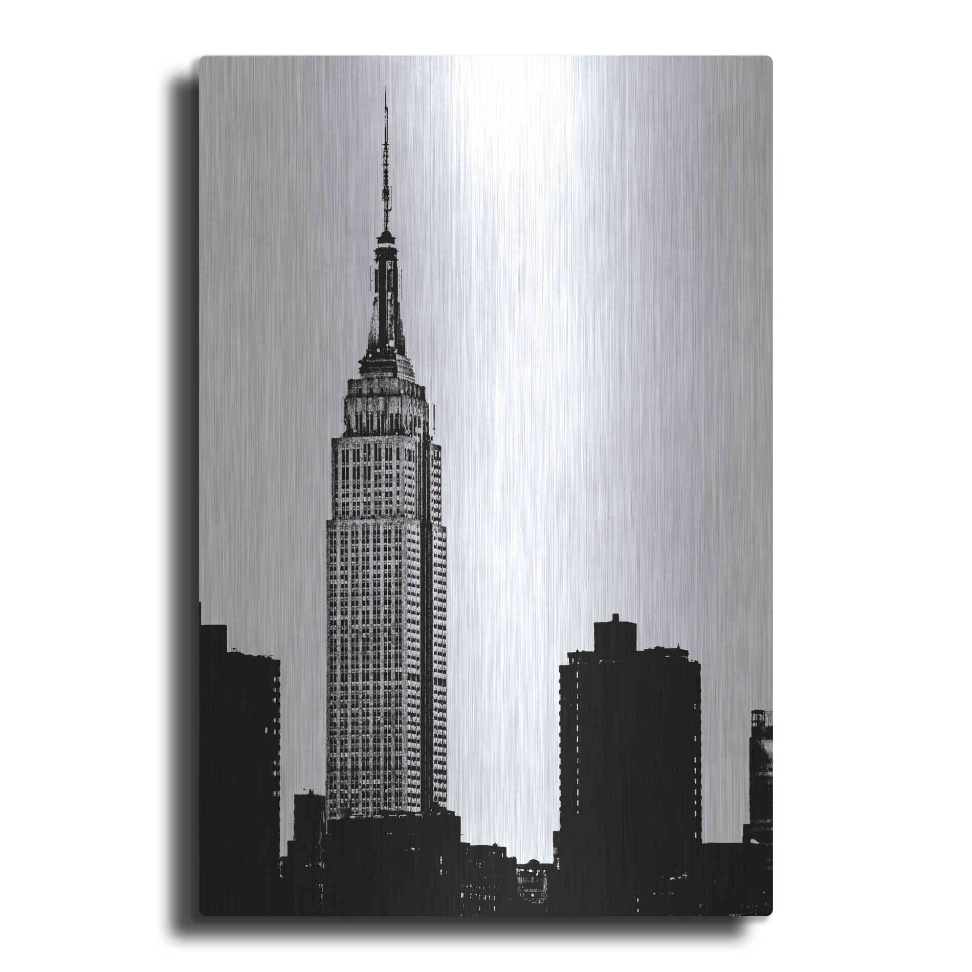 Luxe Metal Art 'NYC Skyline I' by Jeff Pica, Metal Wall Art