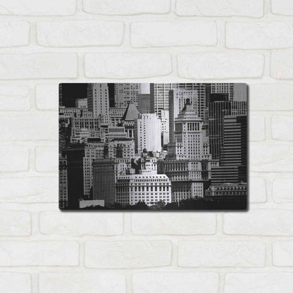 Luxe Metal Art 'NYC Skyline IX' by Jeff Pica, Metal Wall Art,16x12
