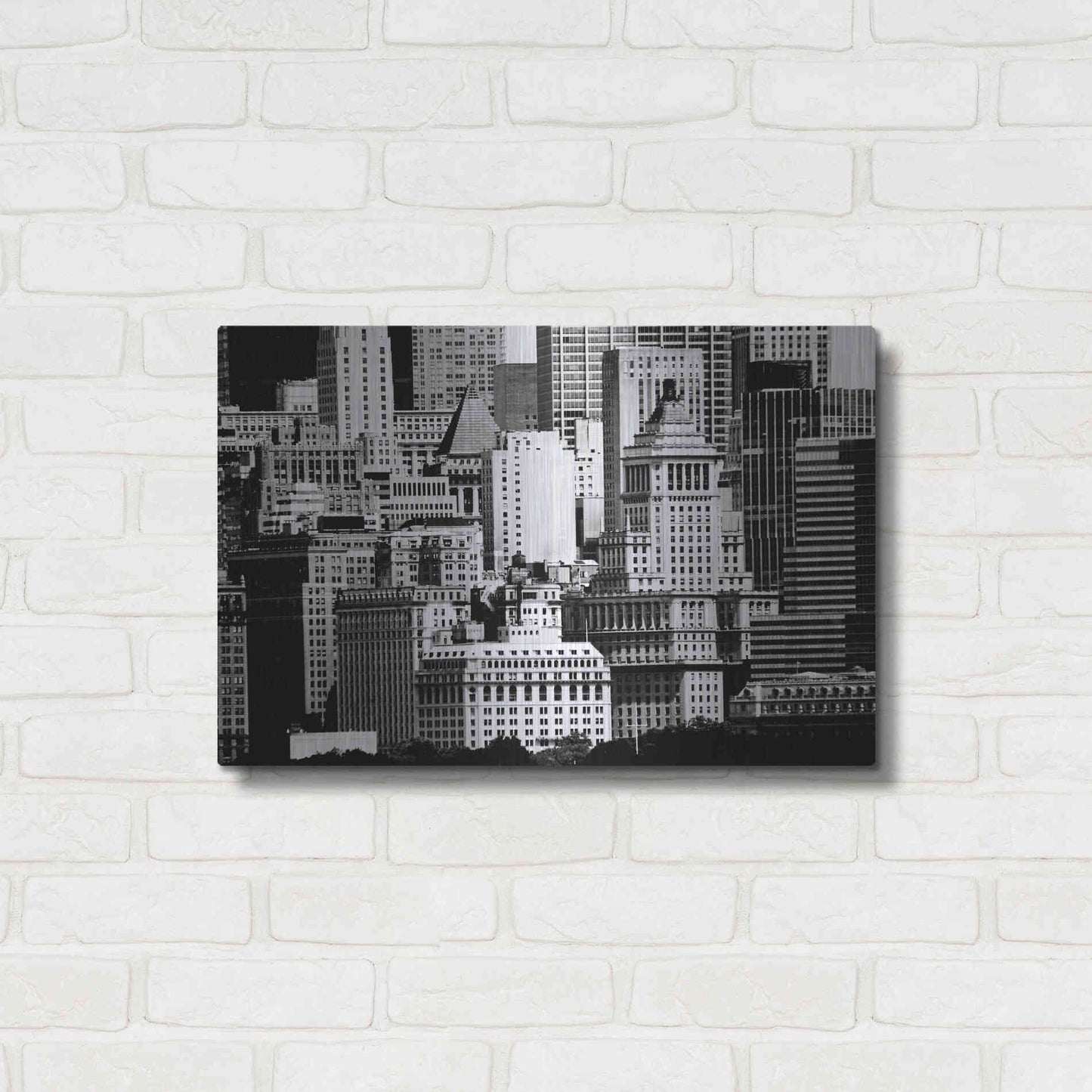 Luxe Metal Art 'NYC Skyline IX' by Jeff Pica, Metal Wall Art,24x16