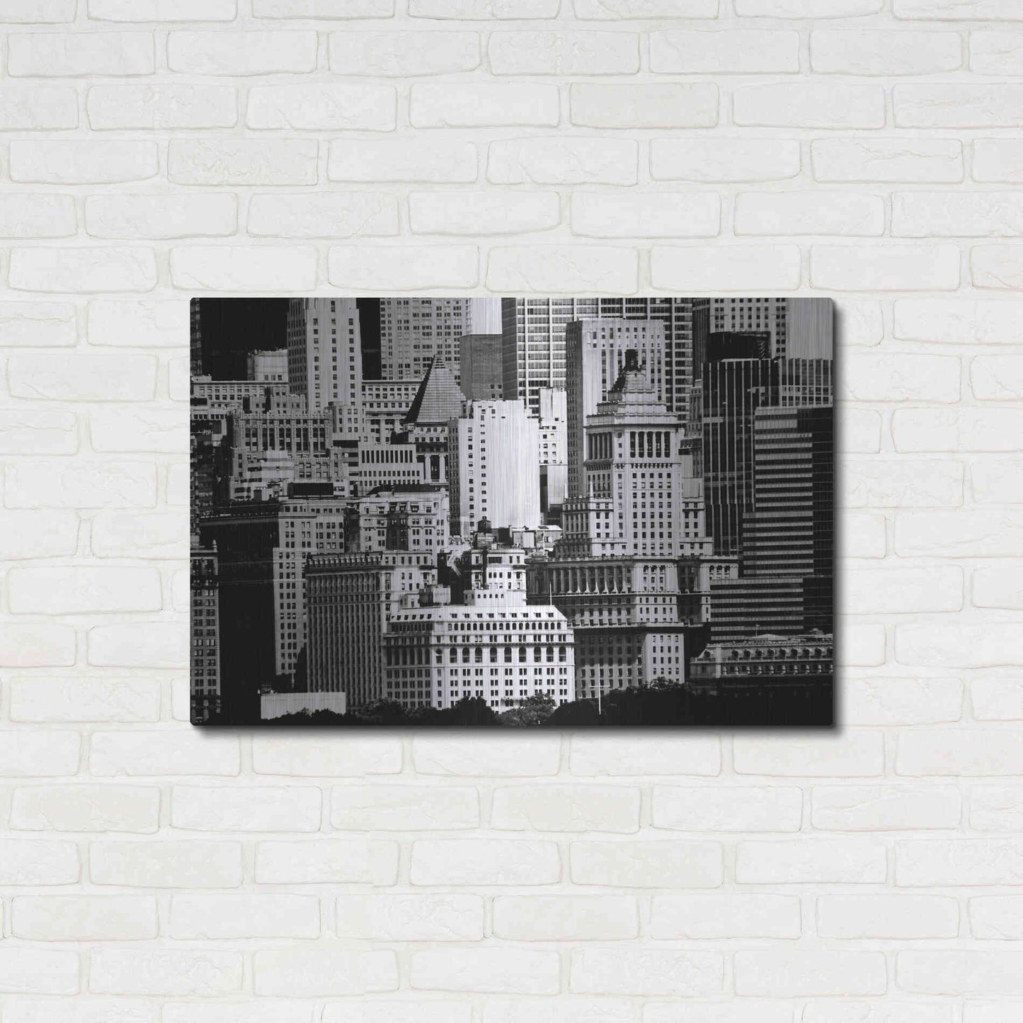Luxe Metal Art 'NYC Skyline IX' by Jeff Pica, Metal Wall Art,36x24