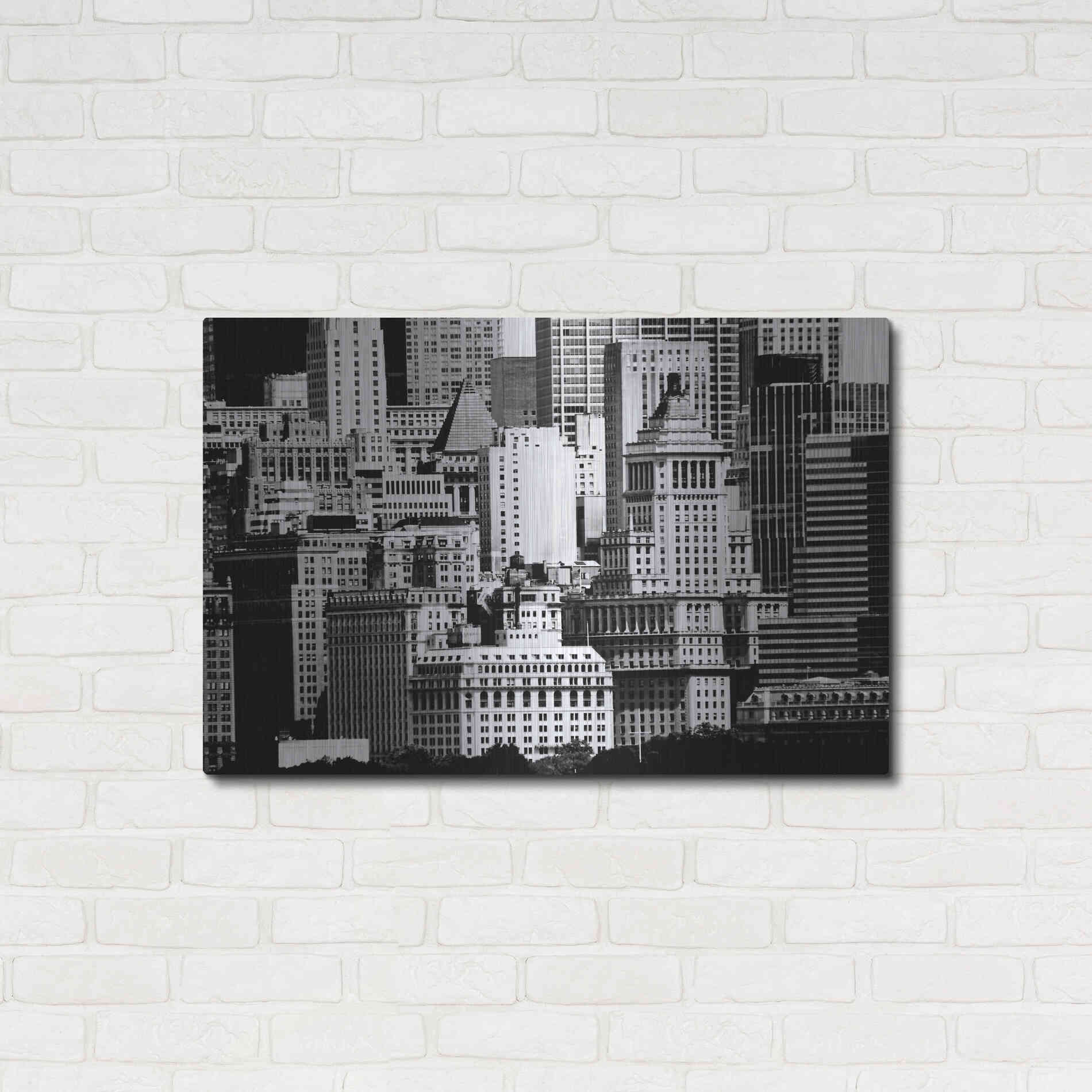 Luxe Metal Art 'NYC Skyline IX' by Jeff Pica, Metal Wall Art,36x24