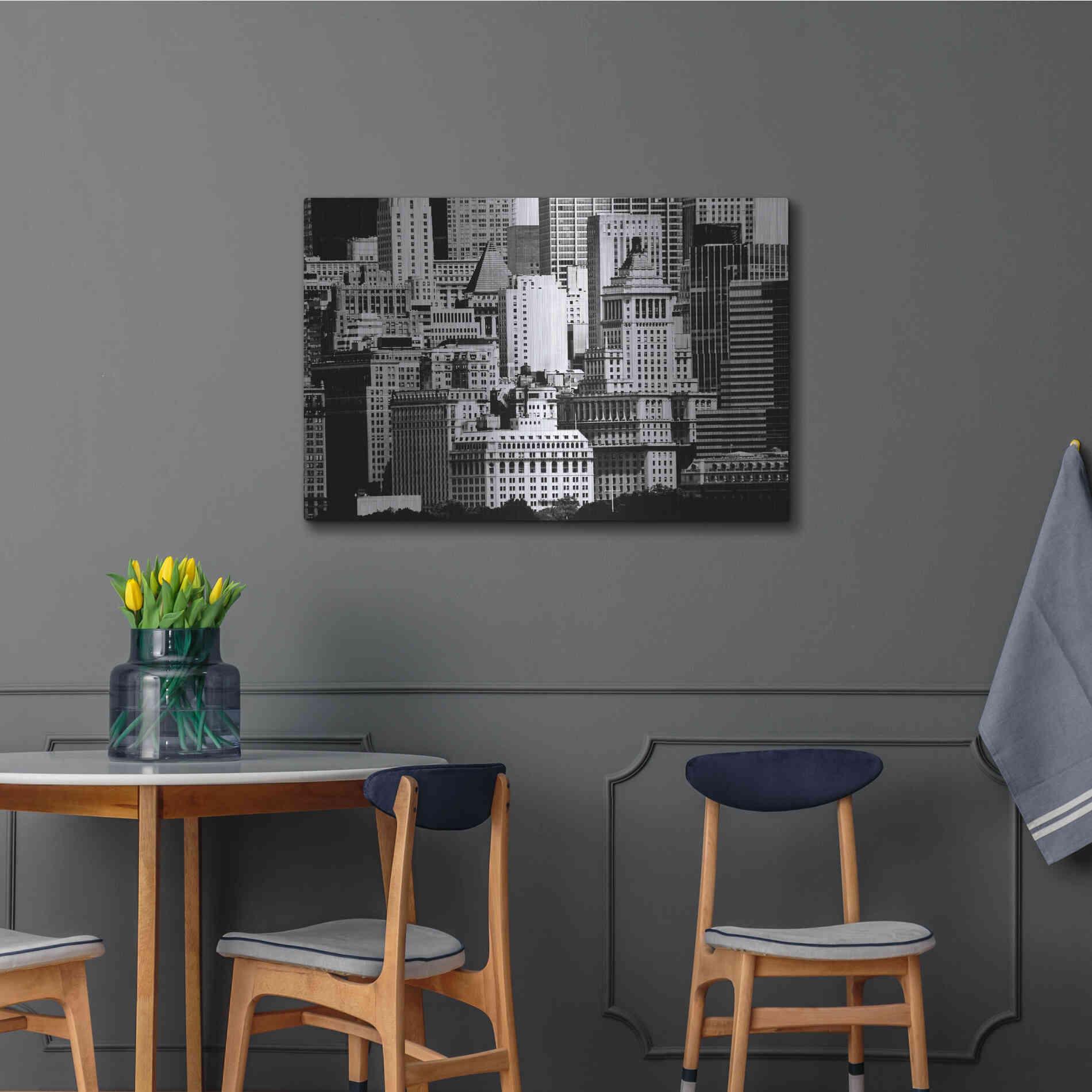 Luxe Metal Art 'NYC Skyline IX' by Jeff Pica, Metal Wall Art,36x24