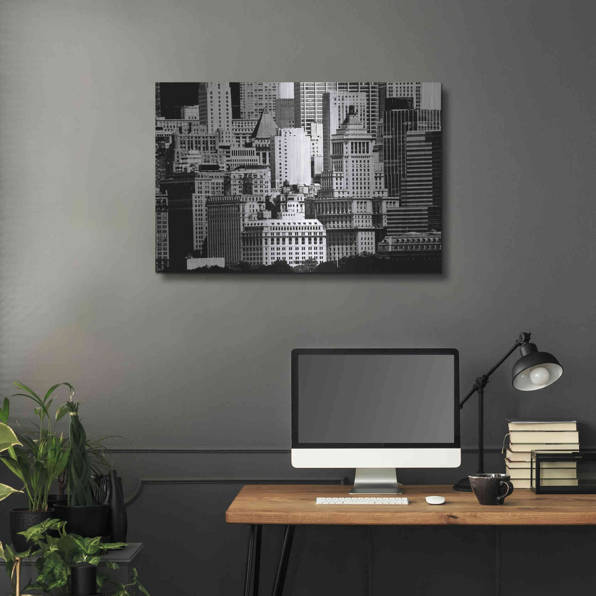 Luxe Metal Art 'NYC Skyline IX' by Jeff Pica, Metal Wall Art,36x24