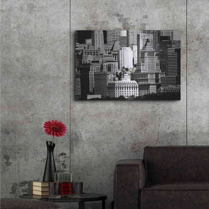 Luxe Metal Art 'NYC Skyline IX' by Jeff Pica, Metal Wall Art,36x24