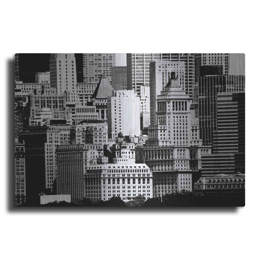 Luxe Metal Art 'NYC Skyline IX' by Jeff Pica, Metal Wall Art