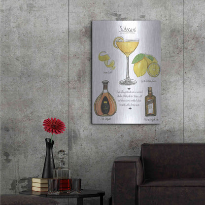 Luxe Metal Art 'Classic Cocktail-Sidecar' by Naomi McCavitt, Metal Wall Art,24x36