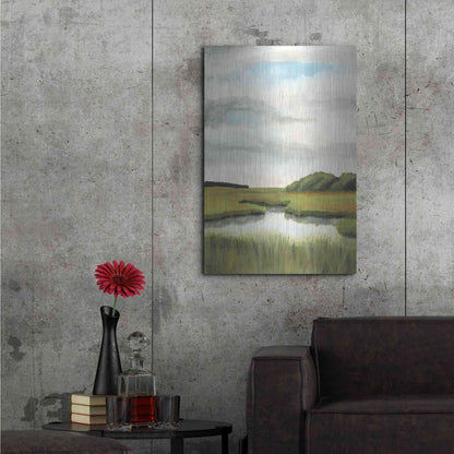 Luxe Metal Art 'Marsh Landscapes II' by Naomi McCavitt, Metal Wall Art,24x36