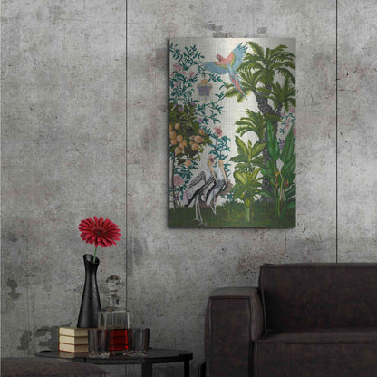 Luxe Metal Art 'Paradis Chinoiserie II' by Naomi McCavitt, Metal Wall Art,24x36