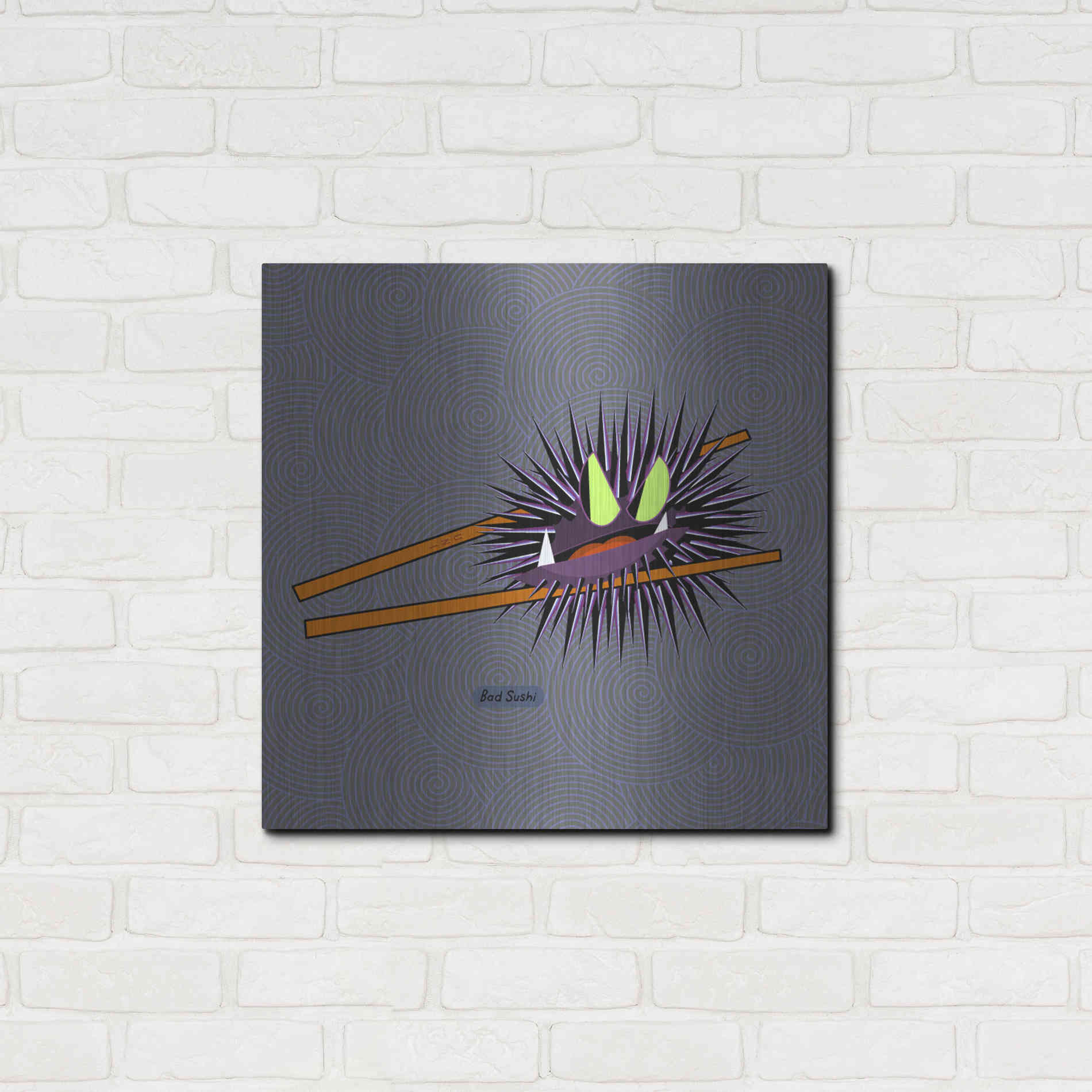 Luxe Metal Art 'Uni' by Chuck Wimmer, Metal Wall Art,24x24