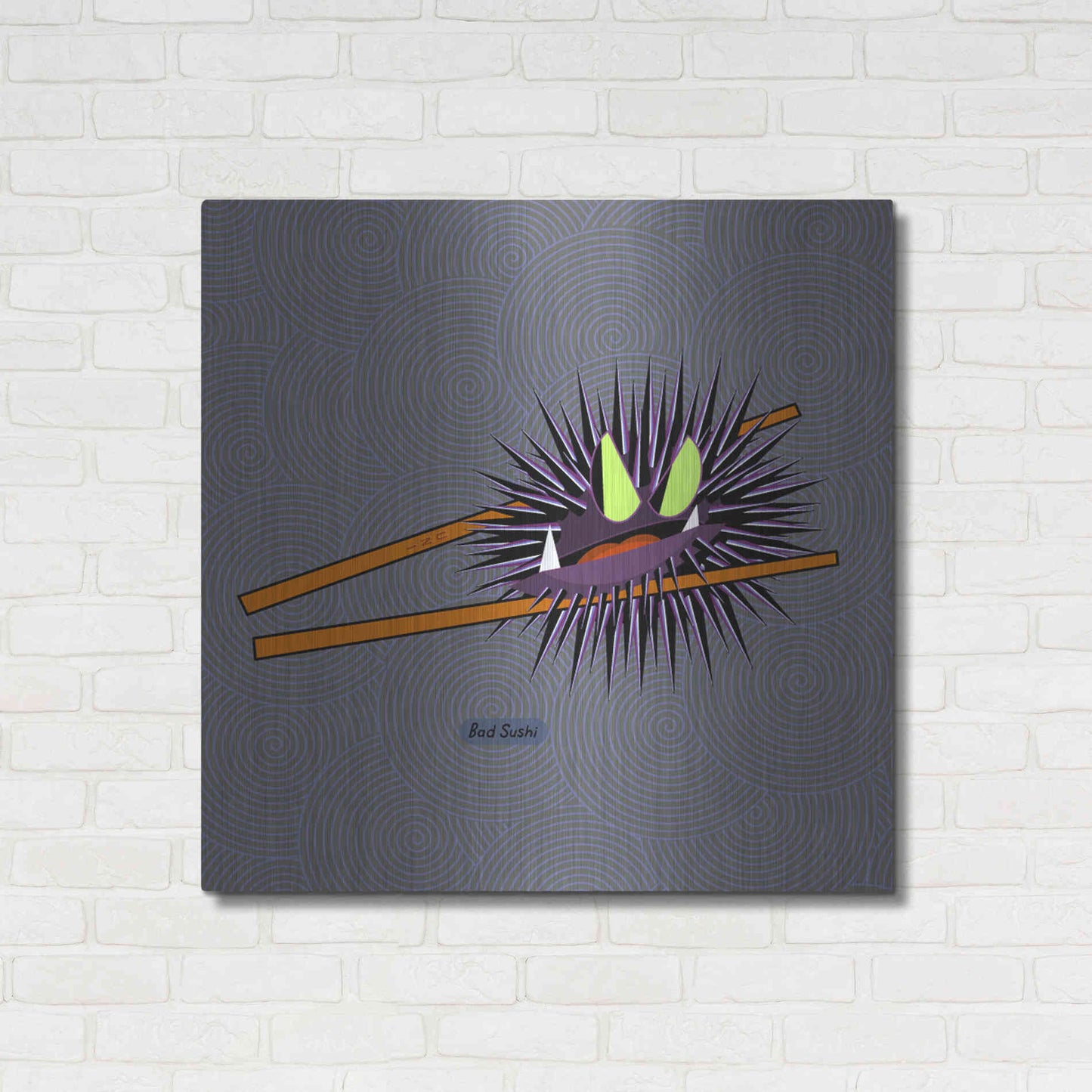 Luxe Metal Art 'Uni' by Chuck Wimmer, Metal Wall Art,12x12