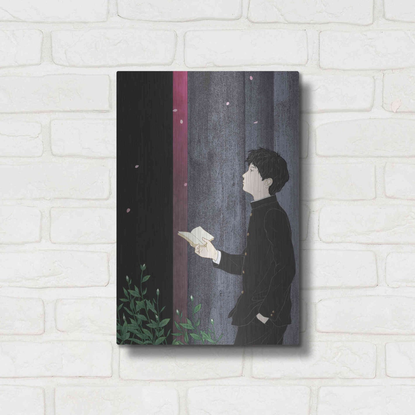 Luxe Metal Art 'Sakura' by Sai Tamiya, Metal Wall Art,12x16