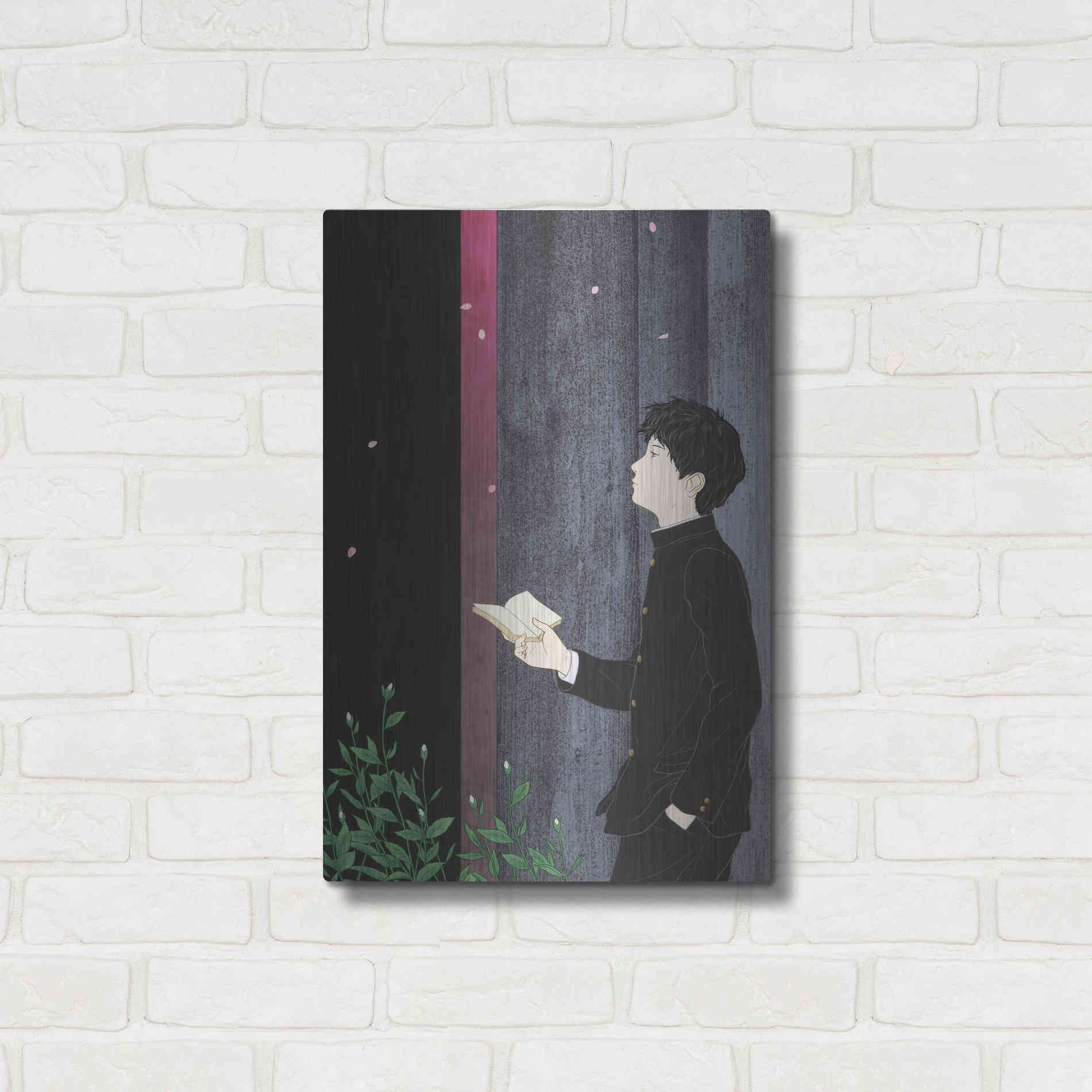 Luxe Metal Art 'Sakura' by Sai Tamiya, Metal Wall Art,16x24