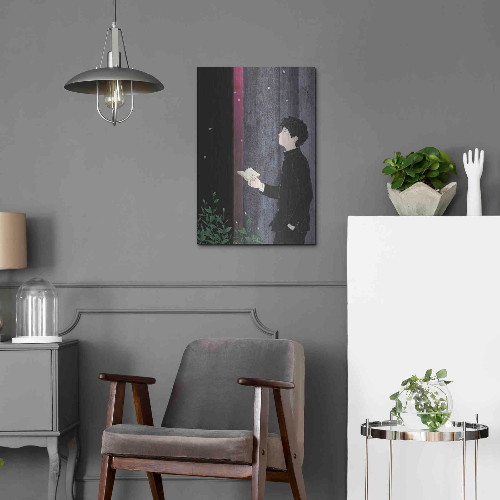 Luxe Metal Art 'Sakura' by Sai Tamiya, Metal Wall Art,16x24