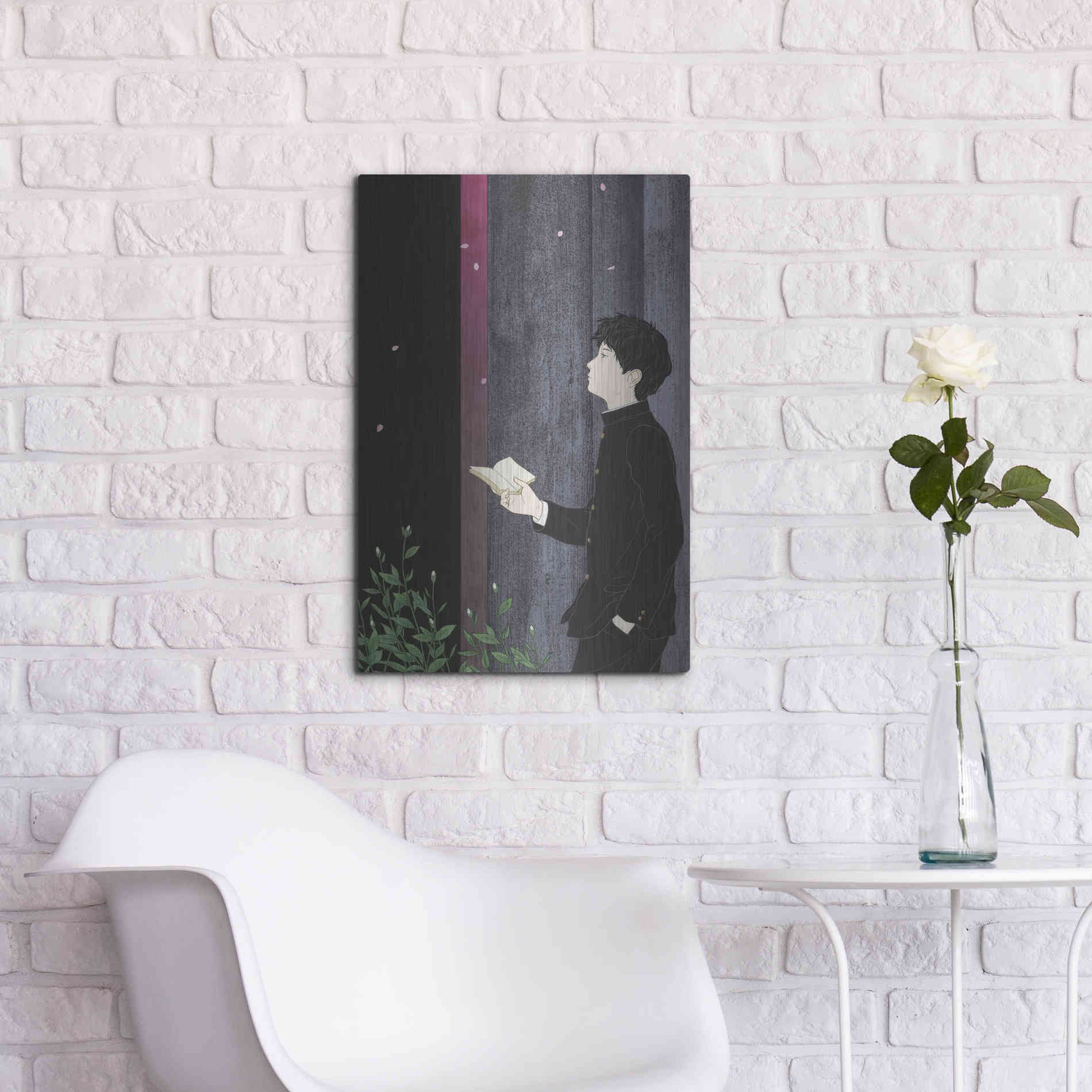 Luxe Metal Art 'Sakura' by Sai Tamiya, Metal Wall Art,16x24