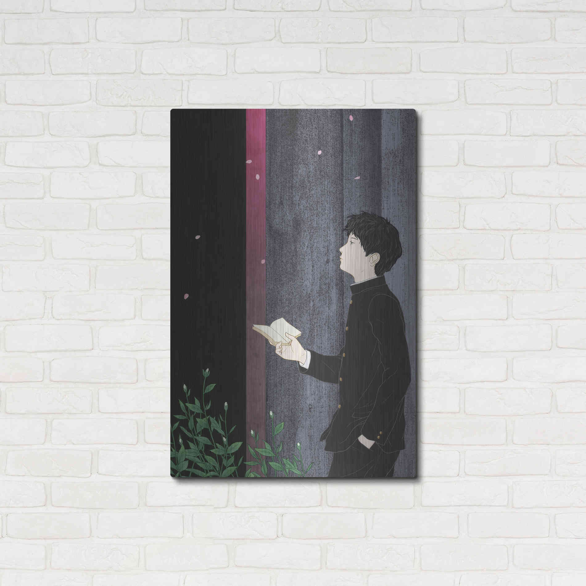 Luxe Metal Art 'Sakura' by Sai Tamiya, Metal Wall Art,24x36