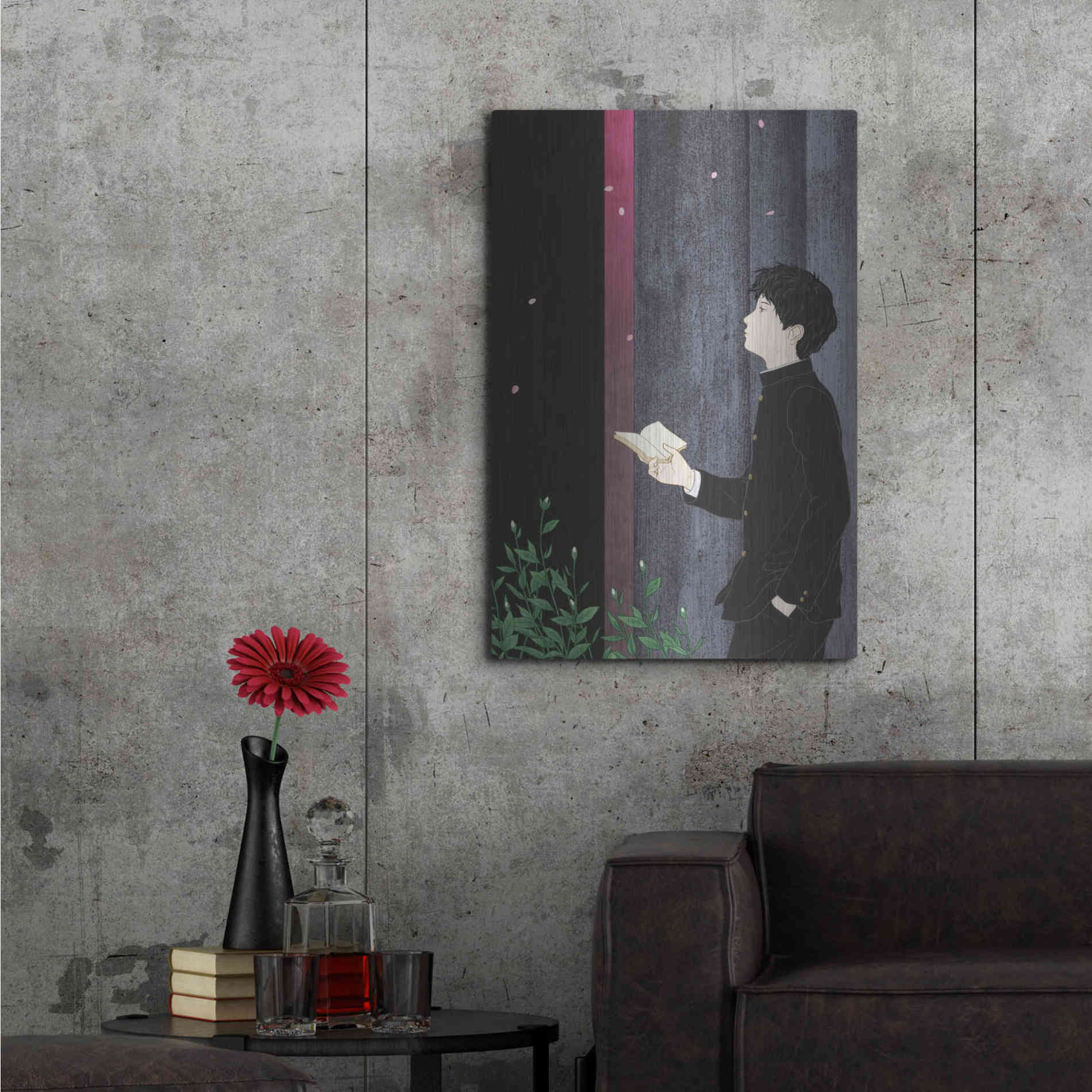 Luxe Metal Art 'Sakura' by Sai Tamiya, Metal Wall Art,24x36