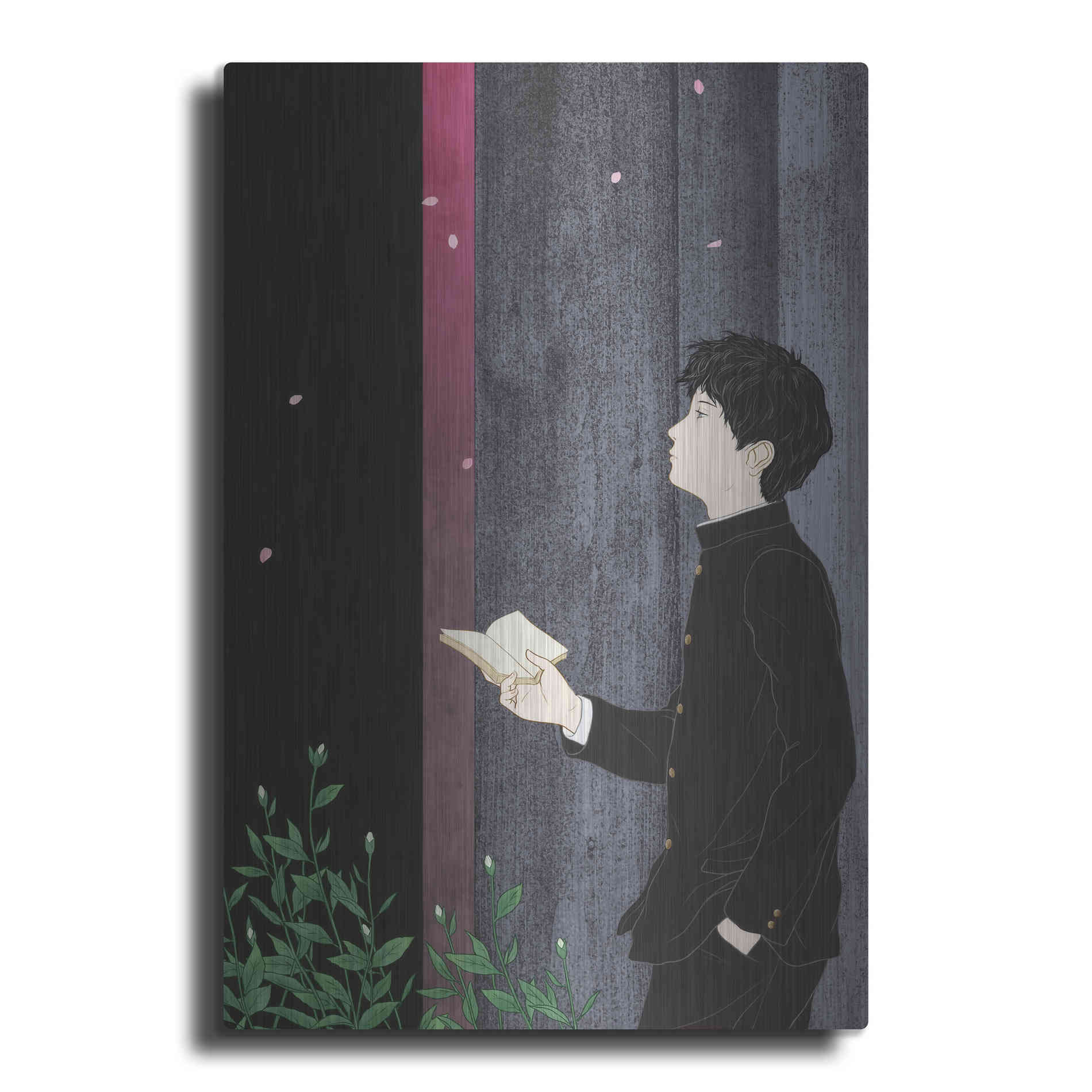 Luxe Metal Art 'Sakura' by Sai Tamiya, Metal Wall Art